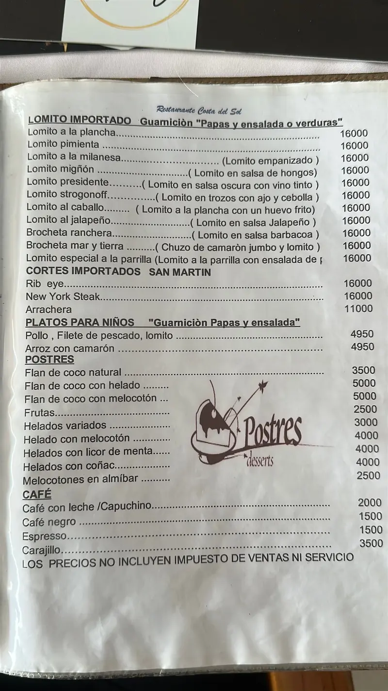 Antes: Restaurante Costa del Sol